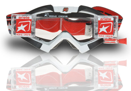 ARIETE - OCHELARI - RIDING CROWS WHITE BLACK ROLL-OFF ALREADY FI