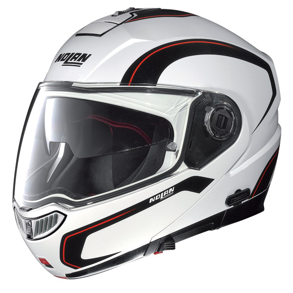 NOLAN - N104 EVO ACTION N-COM - METAL WHITE 019 (LA COMANDA) (GA