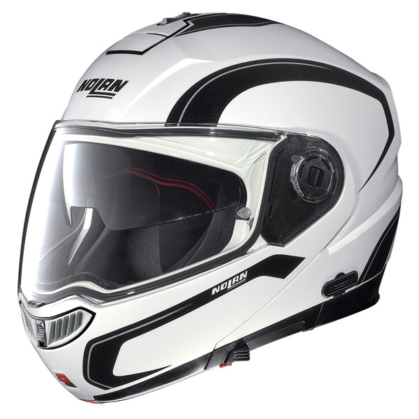 NOLAN - N104 EVO ACTION N-COM - METAL WHITE 020 (LA COMANDA) (GA